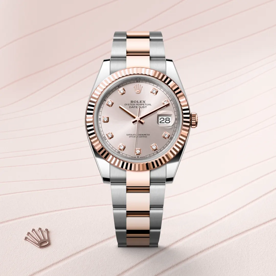 Rolex Datejust 41腕錶永恒玫瑰金鋼(蠔式鋼與永恒玫瑰金的組合)款,M126331-0007 - 永新鐘錶