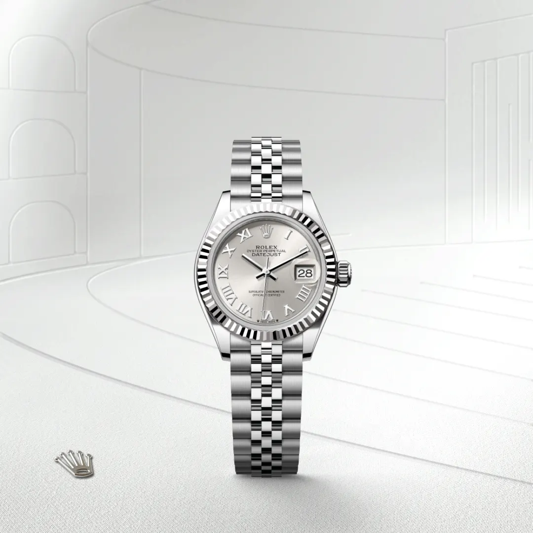 Rolex Lady-Datejust腕錶白色黃金鋼(蠔式鋼與白色黃金的組合)款,M279174-0007 - 永新鐘錶