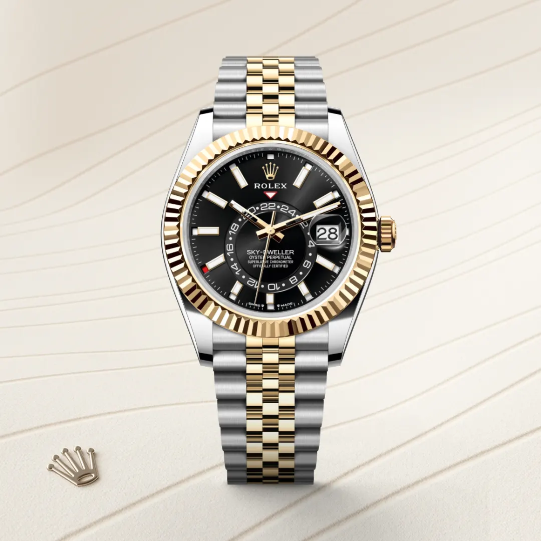 Rolex Sky-Dweller腕錶黃金鋼(蠔式鋼與黃金的組合)款,M336933-0004 - 永新鐘錶