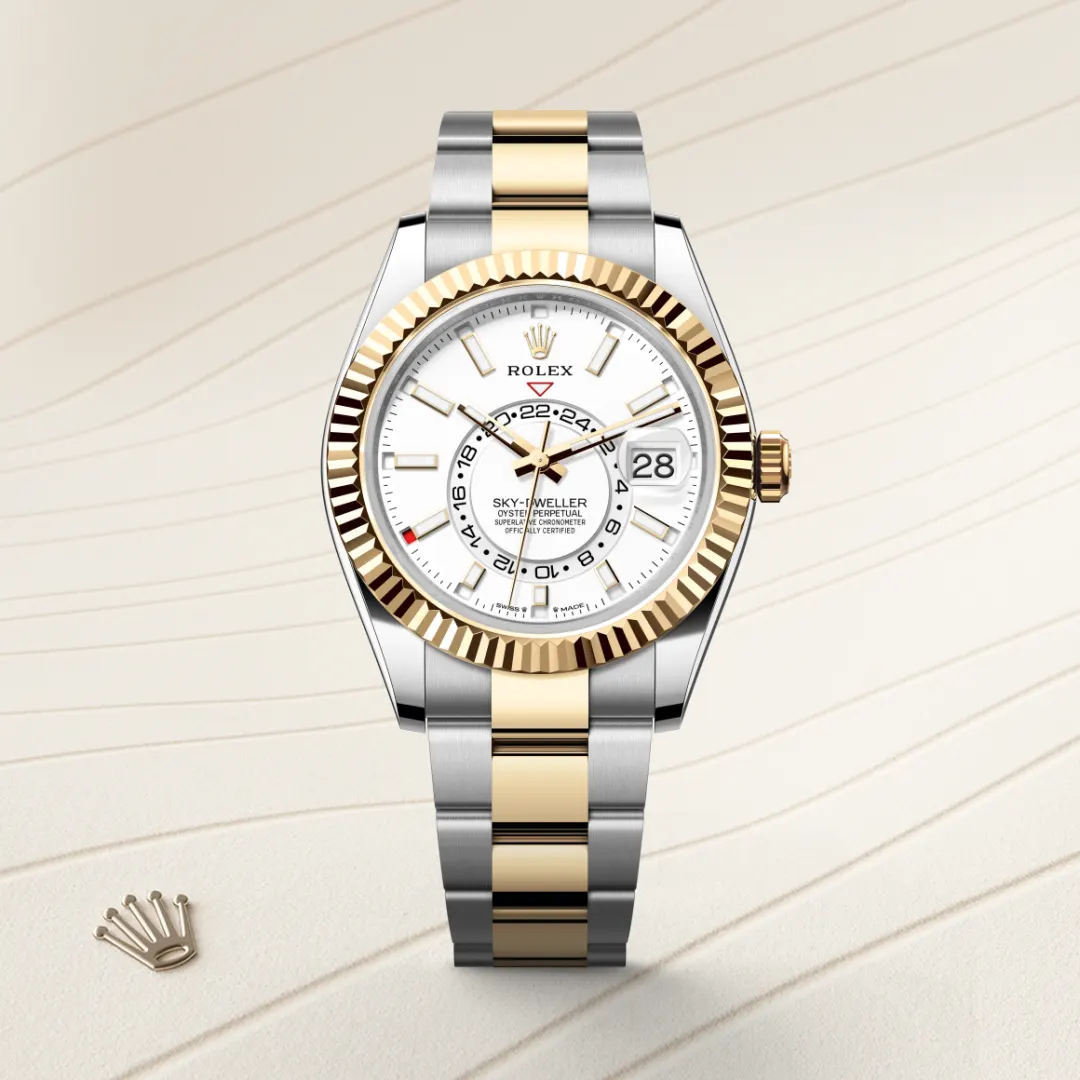 Rolex Sky-Dweller腕錶黃金鋼(蠔式鋼與黃金的組合)款,M336933-0005 - 永新鐘錶