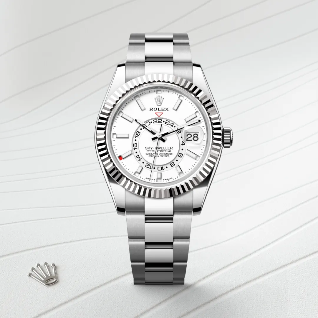 Rolex Sky-Dweller腕錶白色黃金鋼（蠔式鋼與白色黃金的組合）款，M336934-0003 - 永新鐘錶
