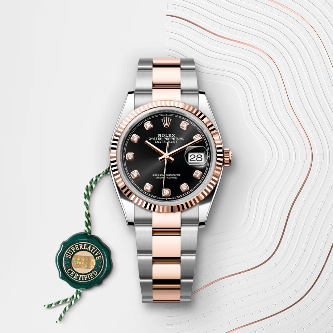 Rolex Datejust 36腕錶永恒玫瑰金鋼(蠔式鋼與永恒玫瑰金的組合)款,M126231-0020 - 永新鐘錶