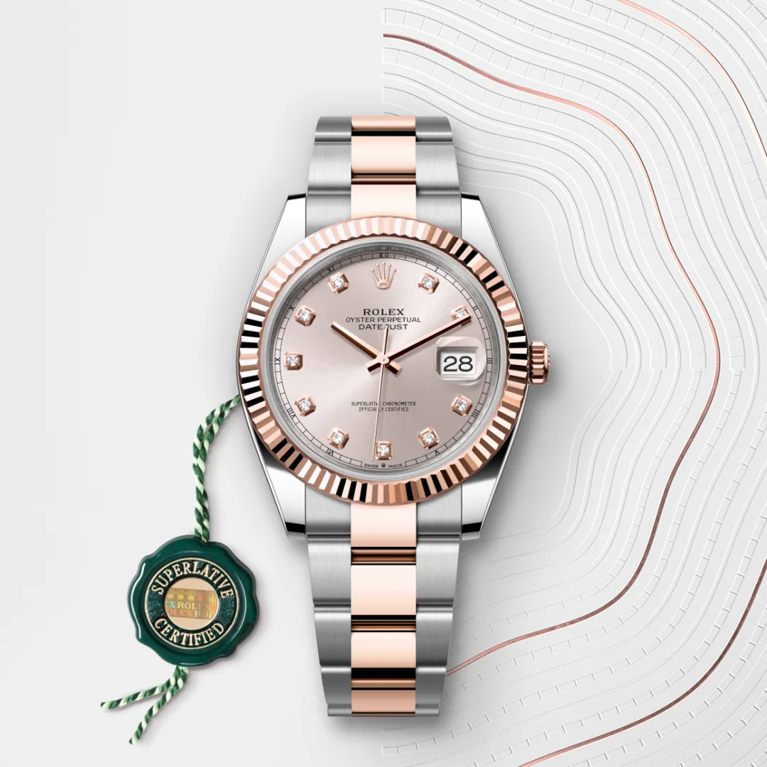Rolex Datejust 41腕錶永恒玫瑰金鋼(蠔式鋼與永恒玫瑰金的組合)款,M126331-0007 - 永新鐘錶
