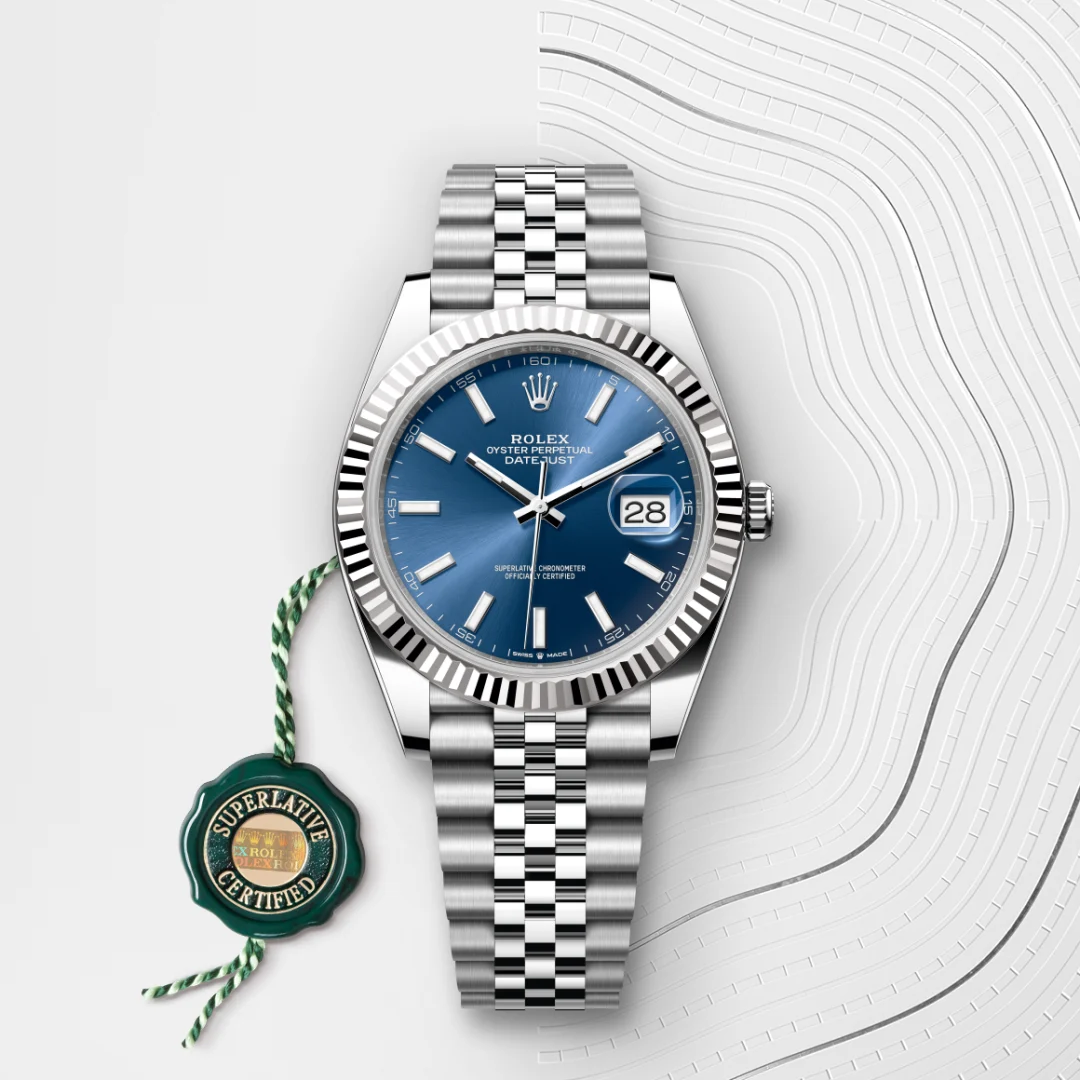 Rolex Datejust 41腕錶白色黃金鋼（蠔式鋼與白色黃金的組合）款，M126334-0002 - 永新鐘錶