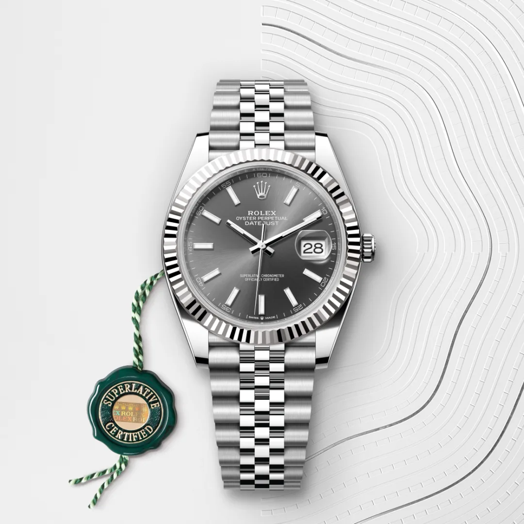 Rolex Datejust 41腕錶白色黃金鋼(蠔式鋼與白色黃金的組合)款,M126334-0014 - 永新鐘錶