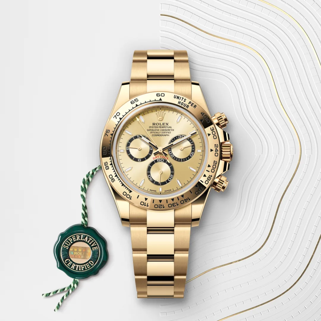 Rolex Cosmograph Daytona腕錶18K黃金款,M126508-0005 - 永新鐘錶