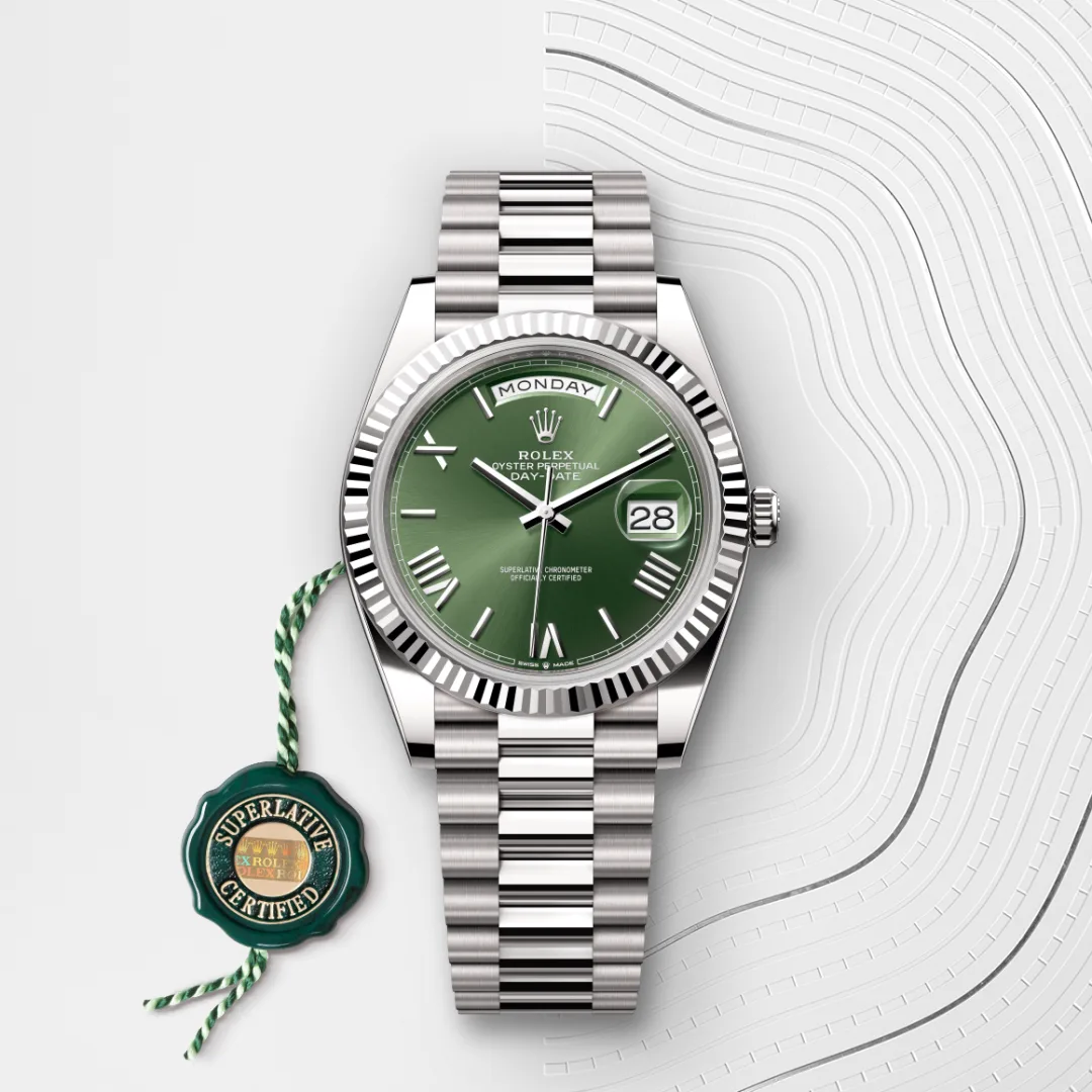 Rolex Day-Date 40腕錶18K白色黃金款,M228239-0033 - 永新鐘錶