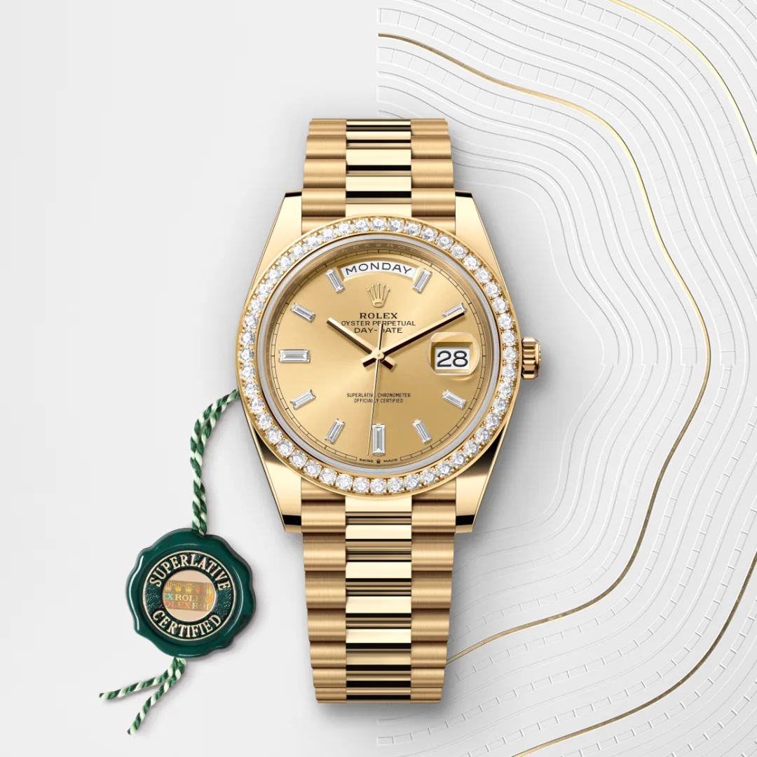 Rolex Day-Date 40腕錶18K黃金款，M228348RBR-0002 - 永新鐘錶