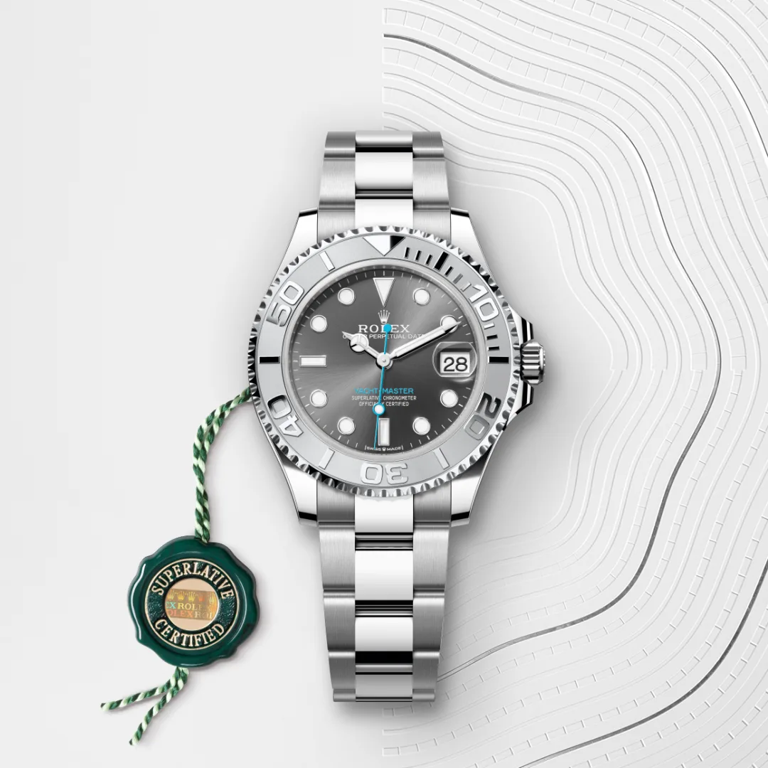 Rolex Yacht-Master 37腕錶鉑金鋼（蠔式鋼與鉑金的組合）款，M268622-0002 - 永新鐘錶
