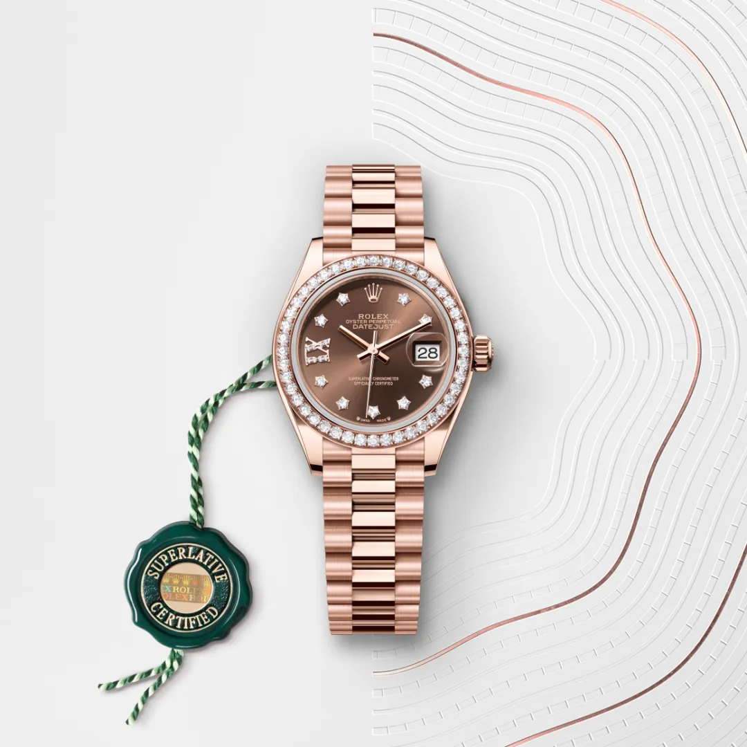 Rolex Lady-Datejust腕錶18K永恒玫瑰金款,M279135RBR-0001 - 永新鐘錶