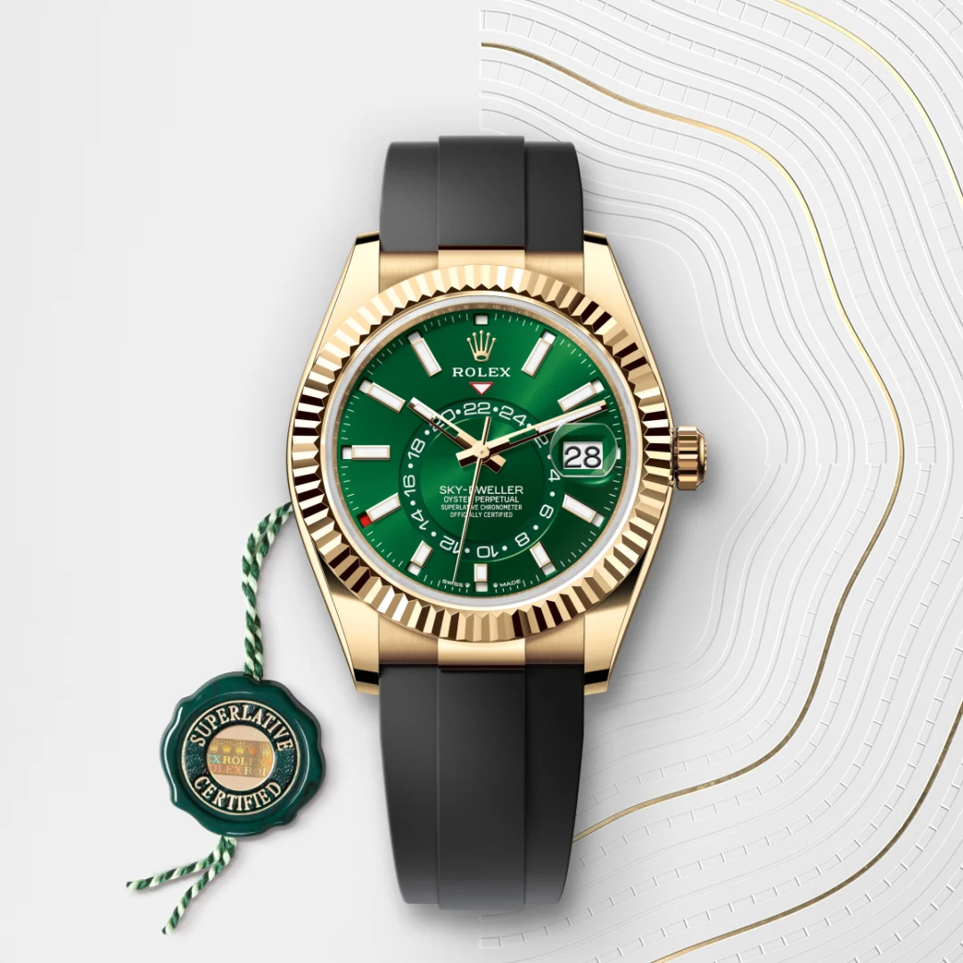 Rolex Sky-Dweller腕錶18K黃金款，M336238-0004 - 永新鐘錶