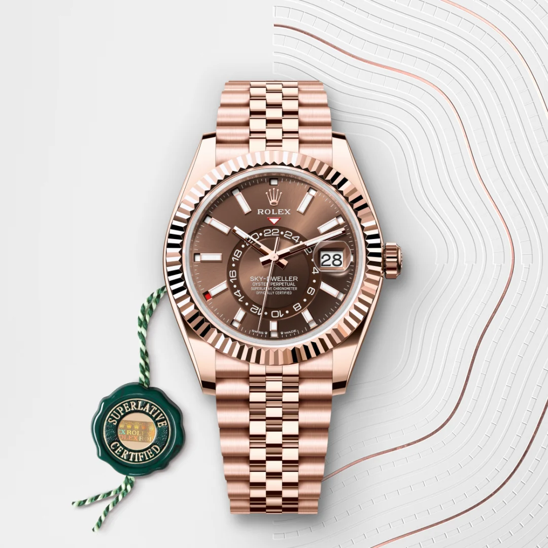 Rolex Sky-Dweller腕錶18K永恒玫瑰金款,M336935-0006 - 永新鐘錶