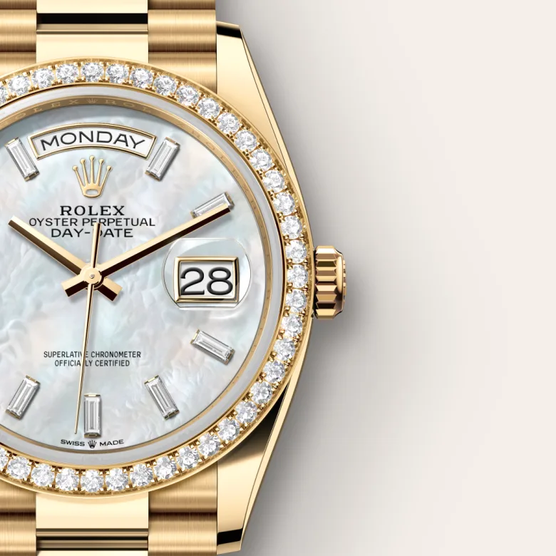 Rolex Day-Date 36腕錶18K黃金款，M128348RBR-0070 - 永新鐘錶