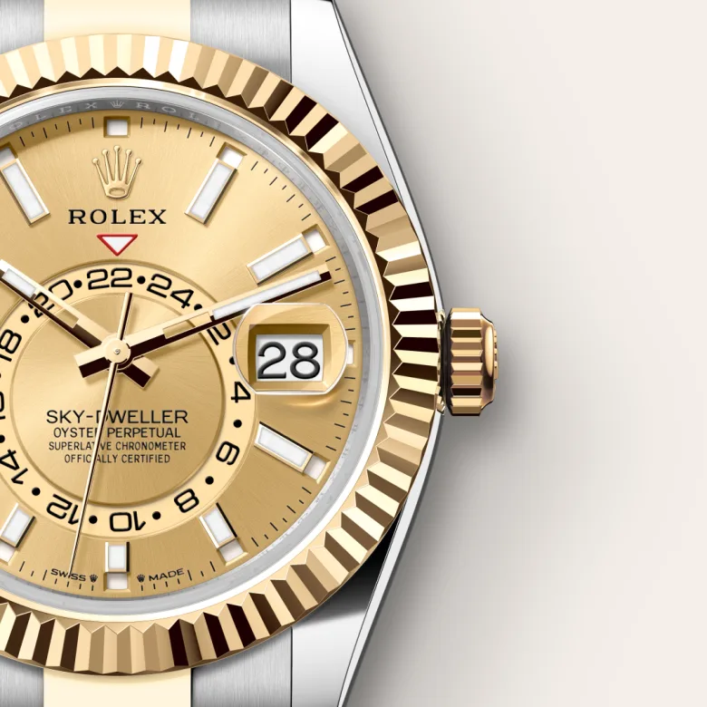 Rolex Sky-Dweller腕錶黃金鋼(蠔式鋼與黃金的組合)款,M336933-0001 - 永新鐘錶