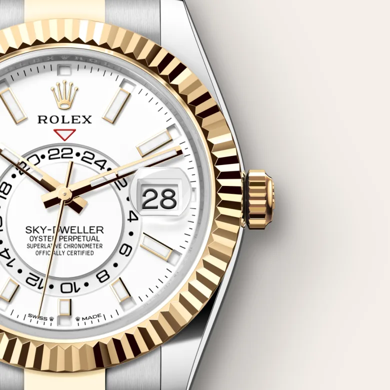 Rolex Sky-Dweller腕錶黃金鋼(蠔式鋼與黃金的組合)款,M336933-0005 - 永新鐘錶