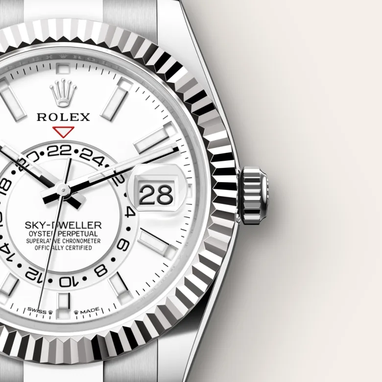 Rolex Sky-Dweller腕錶白色黃金鋼（蠔式鋼與白色黃金的組合）款，M336934-0003 - 永新鐘錶