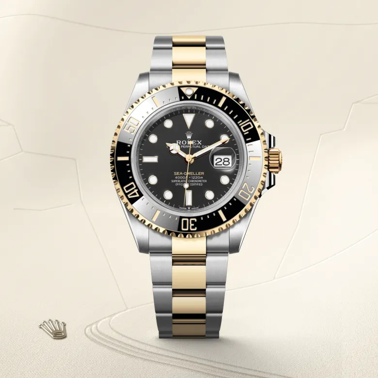 Rolex Sea-Dweller腕錶黃金鋼（蠔式鋼與黃金的組合）款，M126603-0001 - 永新鐘錶
