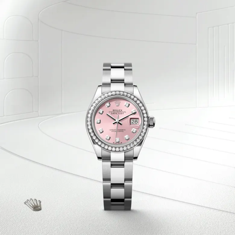Rolex Lady-Datejust腕錶白色黃金鋼(蠔式鋼與白色黃金的組合)款,M279384RBR-0004 - 永新鐘錶