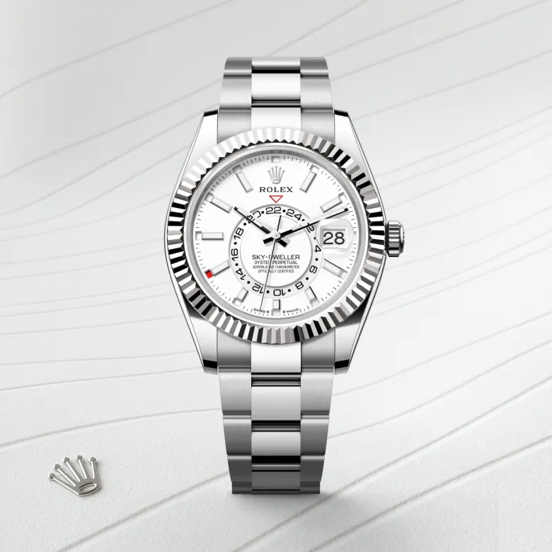 Rolex Sky-Dweller腕錶白色黃金鋼（蠔式鋼與白色黃金的組合）款，M336934-0003 - 永新鐘錶