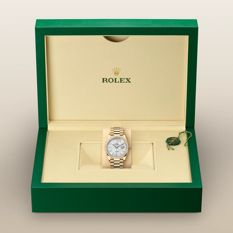 Rolex Day-Date 36腕錶18K黃金款，M128348RBR-0070 - 永新鐘錶