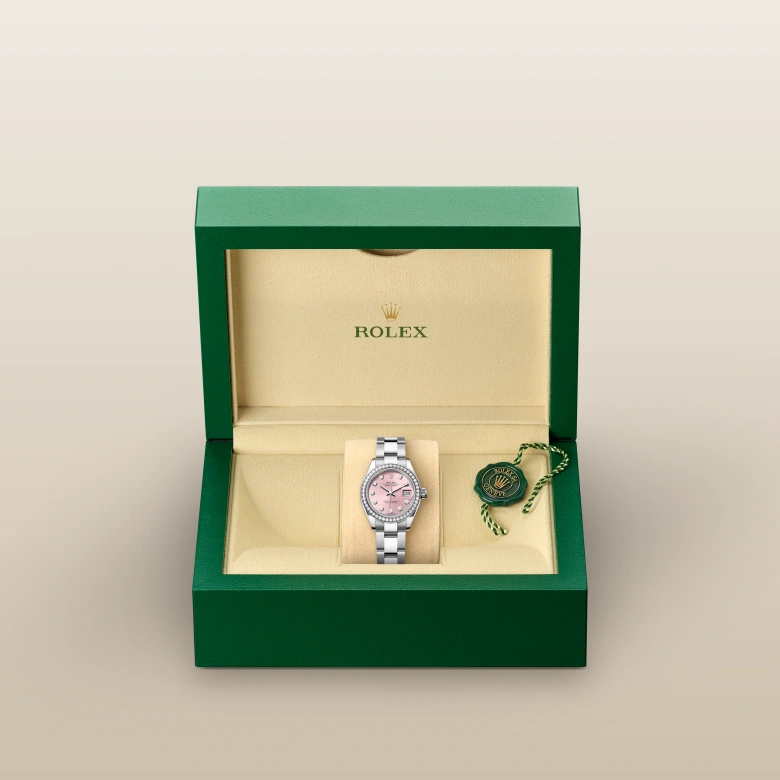 Rolex Lady-Datejust腕錶白色黃金鋼(蠔式鋼與白色黃金的組合)款,M279384RBR-0004 - 永新鐘錶