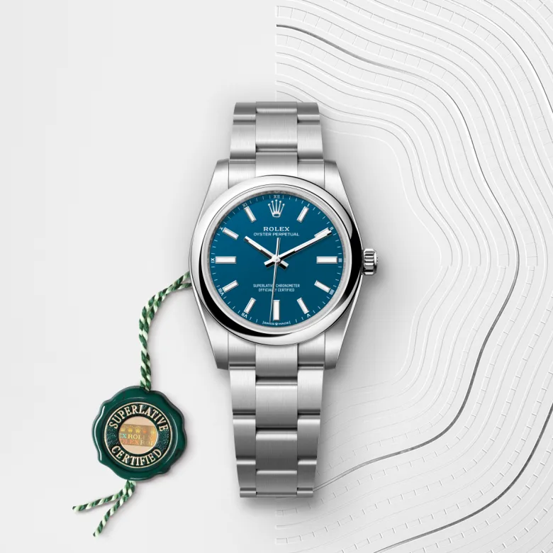 Rolex Oyster Perpetual 34腕錶蠔式鋼款，M124200-0011 - 永新鐘錶