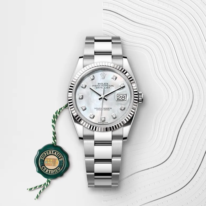 Rolex Datejust 36腕錶白色黃金鋼(蠔式鋼與白色黃金的組合)款,M126234-0020 - 永新鐘錶