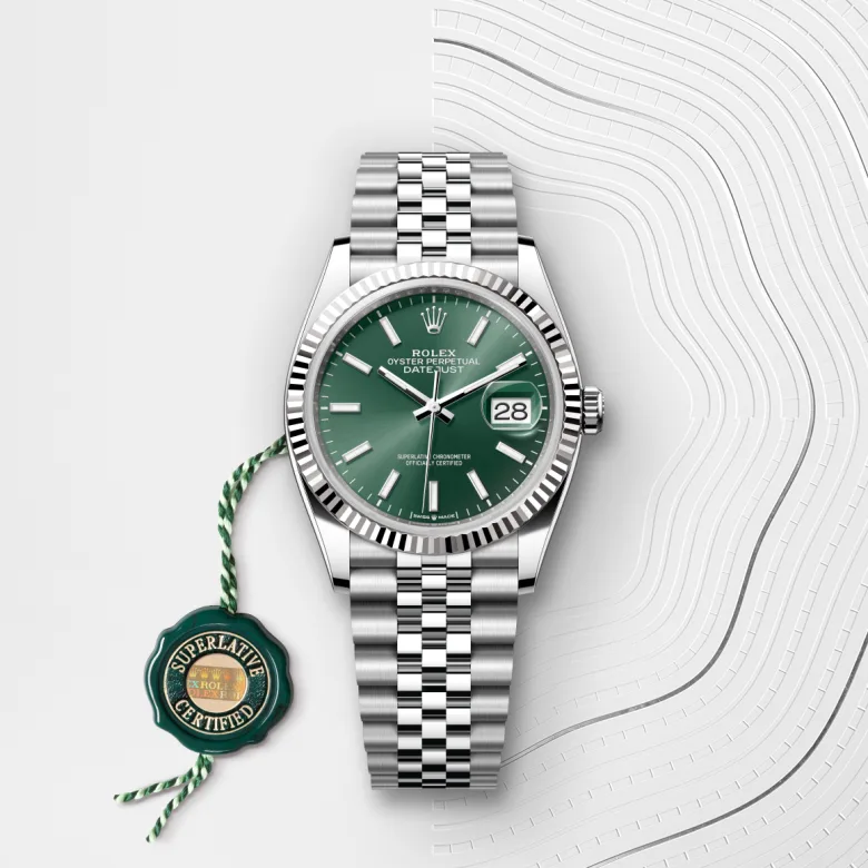 Rolex Datejust 36腕錶白色黃金鋼(蠔式鋼與白色黃金的組合)款,M126234-0051 - 永新鐘錶