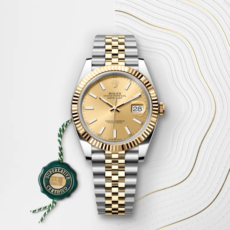 Rolex Datejust 41腕錶黃金鋼（蠔式鋼與黃金的組合）款，M126333-0010 - 永新鐘錶