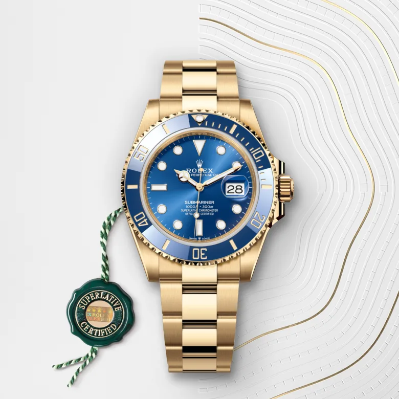 Rolex Submariner Date腕錶18K黃金款，M126618LB-0002 - 永新鐘錶