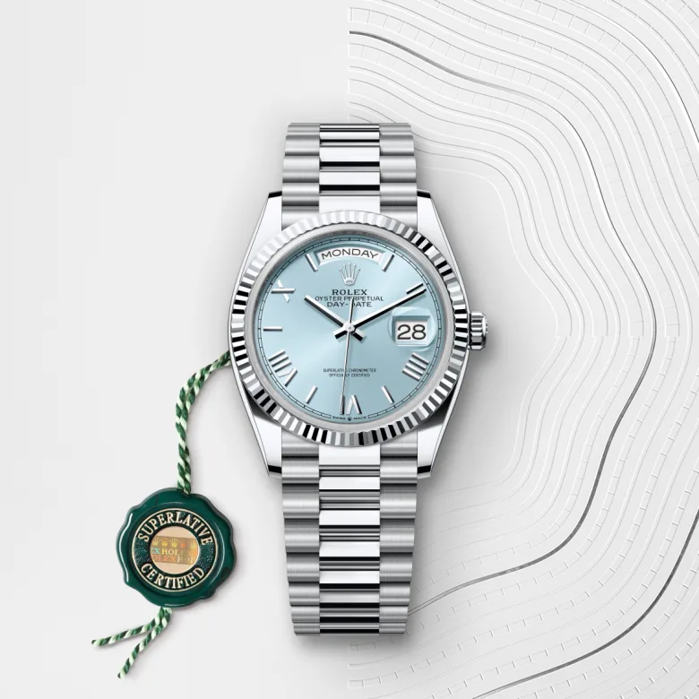 Rolex Day-Date 36腕錶鉑金款，M128236-0018 - 永新鐘錶