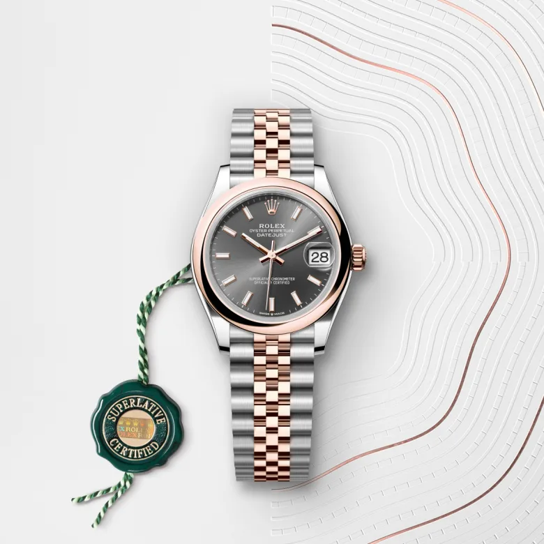 Rolex Datejust 31腕錶永恒玫瑰金鋼（蠔式鋼與永恒玫瑰金的組合）款，M278241-0018 - 永新鐘錶