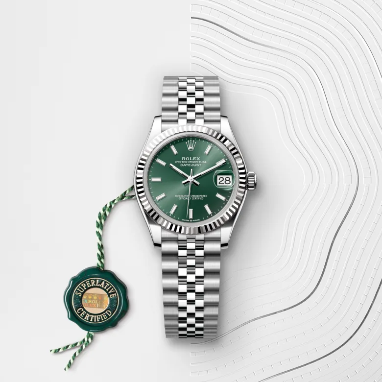 Rolex Datejust 31腕錶白色黃金鋼（蠔式鋼與白色黃金的組合）款，M278274-0018 - 永新鐘錶