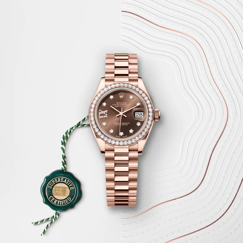 Rolex Lady-Datejust腕錶18K永恒玫瑰金款,M279135RBR-0001 - 永新鐘錶