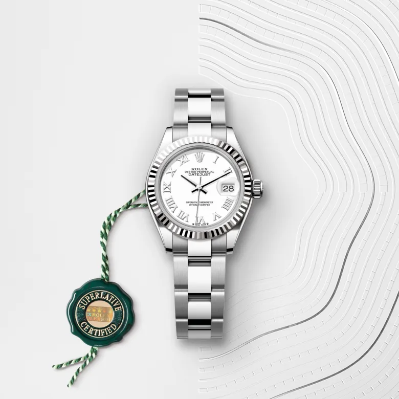 Rolex Lady-Datejust腕錶白色黃金鋼(蠔式鋼與白色黃金的組合)款,M279174-0020 - 永新鐘錶