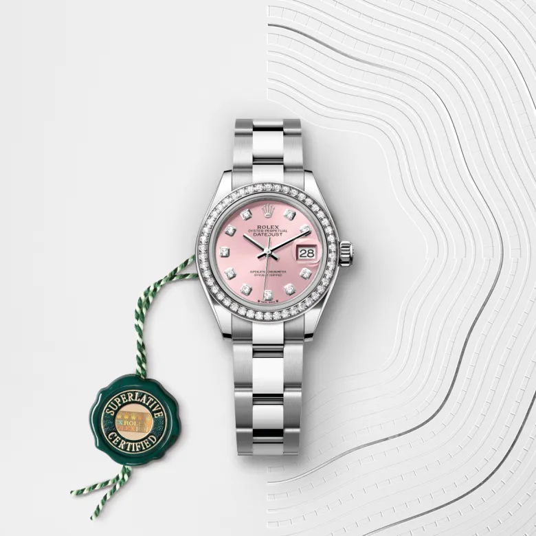 Rolex Lady-Datejust腕錶白色黃金鋼(蠔式鋼與白色黃金的組合)款,M279384RBR-0004 - 永新鐘錶