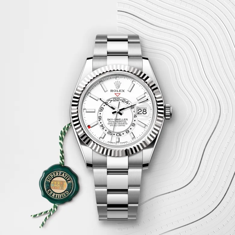 Rolex Sky-Dweller腕錶白色黃金鋼（蠔式鋼與白色黃金的組合）款，M336934-0003 - 永新鐘錶