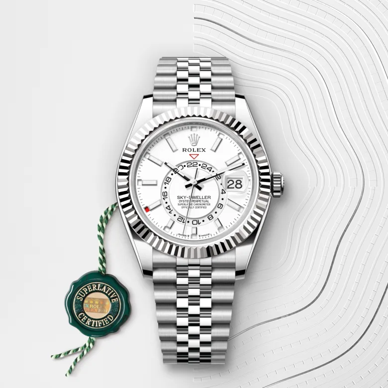 Rolex Sky-Dweller腕錶白色黃金鋼（蠔式鋼與白色黃金的組合）款，M336934-0004 - 永新鐘錶