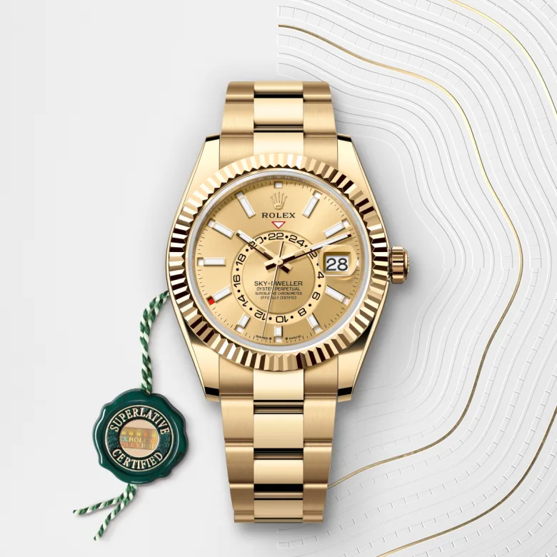 Rolex Sky-Dweller腕錶18K黃金款,M336938-0001 - 永新鐘錶