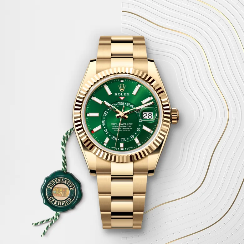 Rolex Sky-Dweller腕錶18K黃金款，M336938-0007 - 永新鐘錶