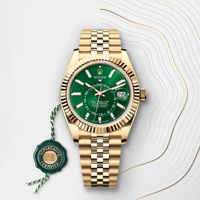 Rolex Sky-Dweller腕錶18K黃金款，M336938-0008 - 永新鐘錶