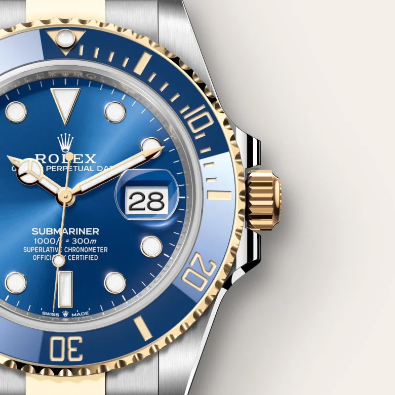Rolex Submariner Date腕錶黃金鋼（蠔式鋼與黃金的組合）款，M126613LB-0002 - 永新鐘錶