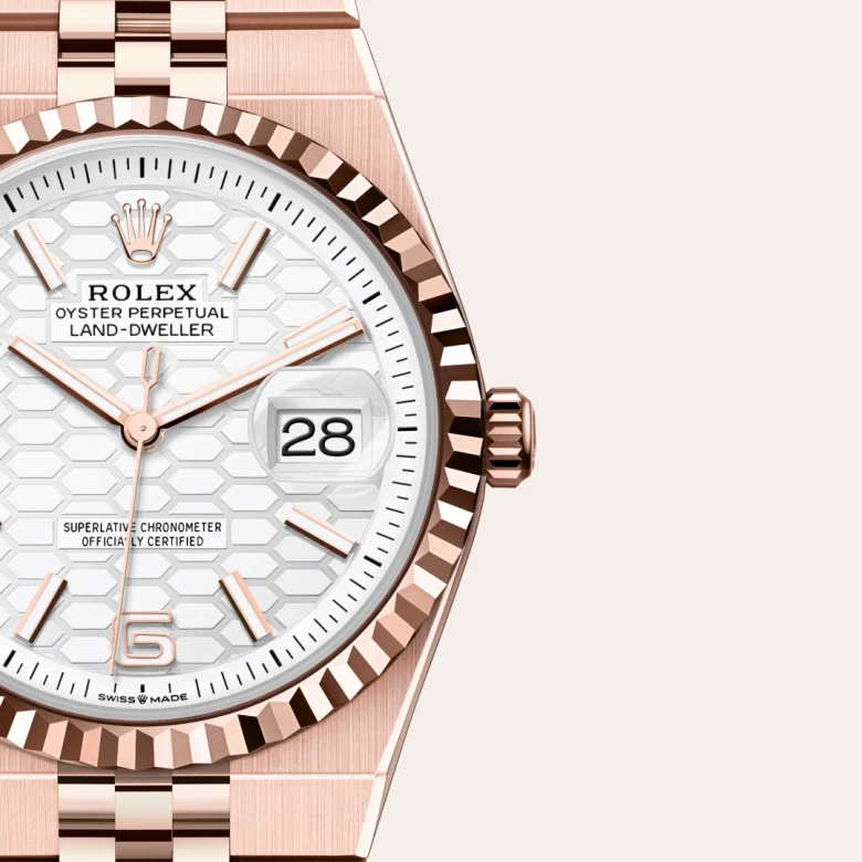 Rolex Land-Dweller 36腕錶18K永恒玫瑰金款,M127235-0001 - 永新鐘錶