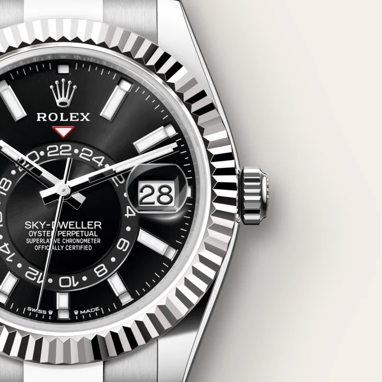 Rolex Sky-Dweller腕錶白色黃金鋼（蠔式鋼與白色黃金的組合）款，M336934-0007 - 永新鐘錶