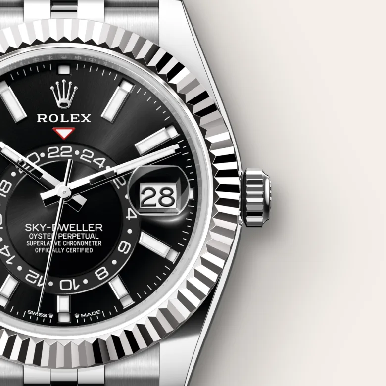 Rolex Sky-Dweller腕錶白色黃金鋼(蠔式鋼與白色黃金的組合)款,M336934-0008 - 永新鐘錶