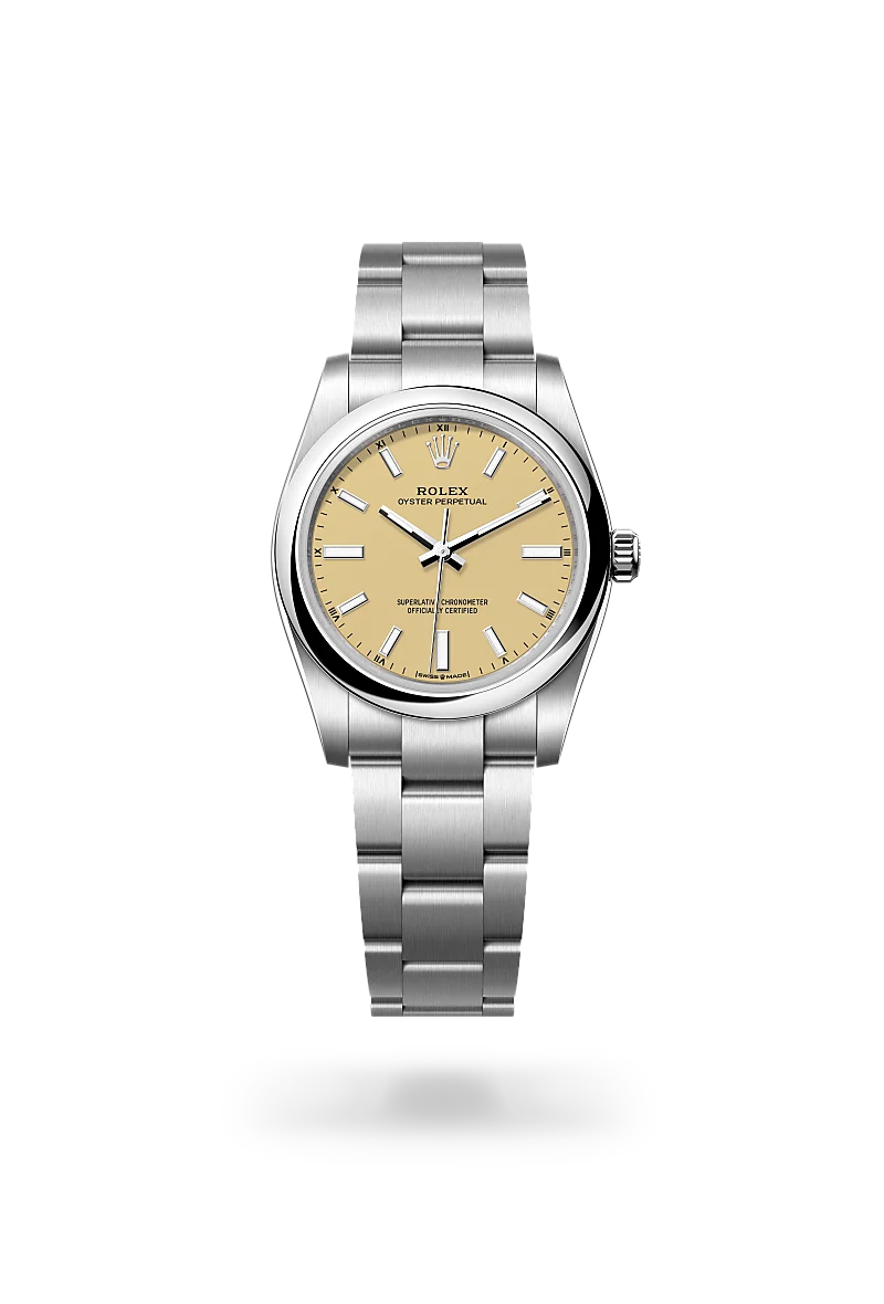 Rolex Oyster Perpetual 34腕錶蠔式鋼款，M124200-0007 - 永新鐘錶