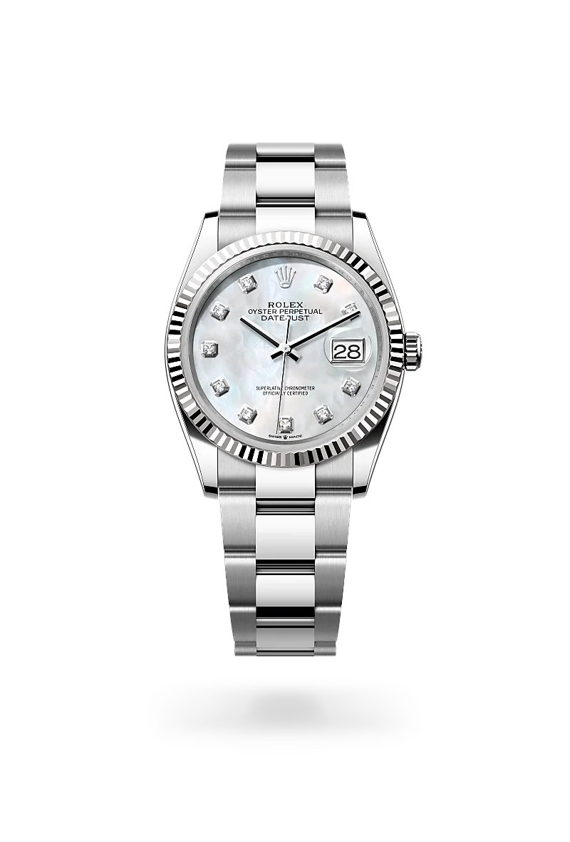 Rolex Datejust 36腕錶白色黃金鋼（蠔式鋼與白色黃金的組合）款，M126234-0020 - 永新鐘錶