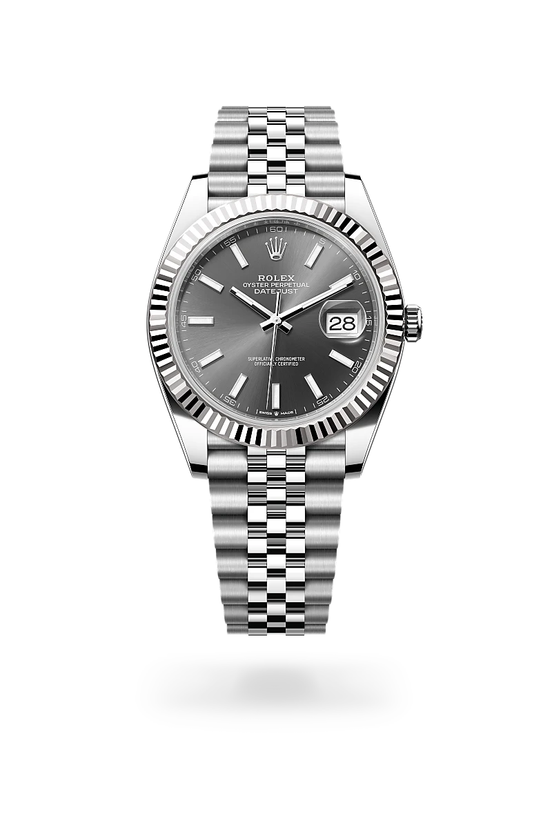 Rolex Datejust 41腕錶白色黃金鋼（蠔式鋼與白色黃金的組合）款，M126334-0014 - 永新鐘錶